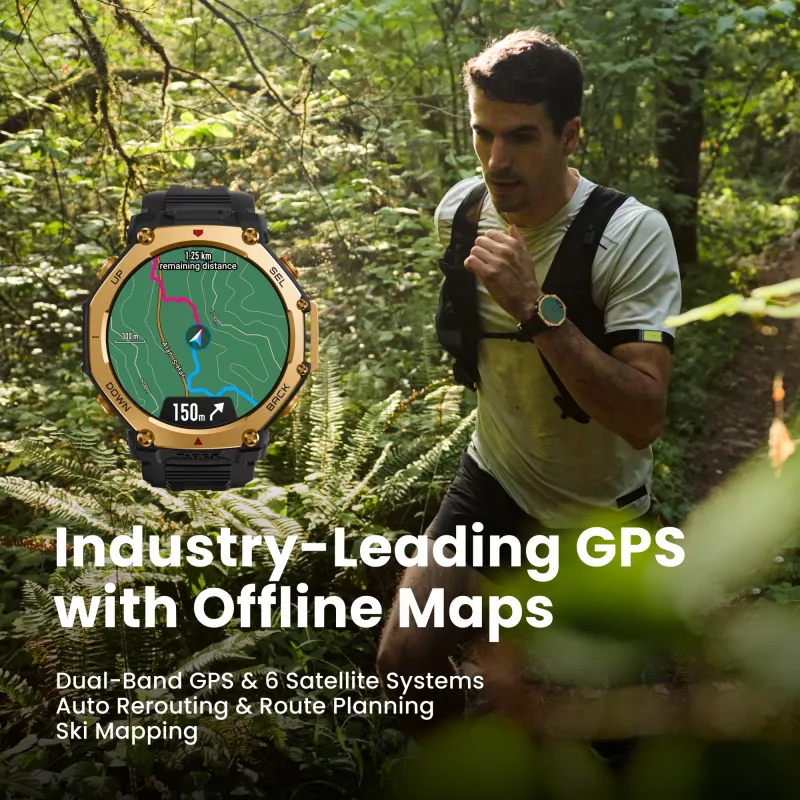 Smartwatch Amazfit T-Rex 3 Pro AMOLED 1,5 cala GPS Wi-Fi 700 mAh