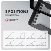 Axagon STND-LAB Aluminiowa podstawa pod laptop 10 inch–17,3 inch. Osiem regulowanych wysokości i kątów nachylenia. Wersja czarna.