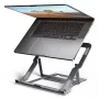 Axagon STND-LAG Stojak aluminiowy na laptopa 10 inch–17,3 inch. Osiem stopni regulacji wysokości i kąta. Wersja szara.