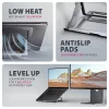 Axagon STND-LAG Stojak aluminiowy na laptopa 10 inch–17,3 inch. Osiem stopni regulacji wysokości i kąta. Wersja szara.