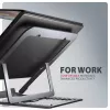 Axagon STND-LAG Stojak aluminiowy na laptopa 10 inch–17,3 inch. Osiem stopni regulacji wysokości i kąta. Wersja szara.