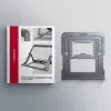 Axagon STND-LAG Stojak aluminiowy na laptopa 10 inch–17,3 inch. Osiem stopni regulacji wysokości i kąta. Wersja szara.
