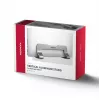 Stojak Axagon STND-VG Aluminium do pionowego wsuwania laptopów 10 inch–17.3 inch. Regulowana szerokość szczeliny 9,5–25,5 mm. Wersja szara.