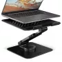 Stojak na laptopa AXAGON STND-LRB — aluminium, obrót 360°, na 10–17,3 cala, regulowana wysokość do 26 cm, pochylenie 0–180°, czarny