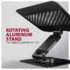 Stojak na laptopa AXAGON STND-LRB — aluminium, obrót 360°, na 10–17,3 cala, regulowana wysokość do 26 cm, pochylenie 0–180°, czarny