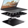 Stojak na laptopa i tablet AXAGON STND-LQB dla 10 cali–17,3 cala, aluminium, czarny, regulowana wysokość 0–20,5 cm i nachylenie 0–180°