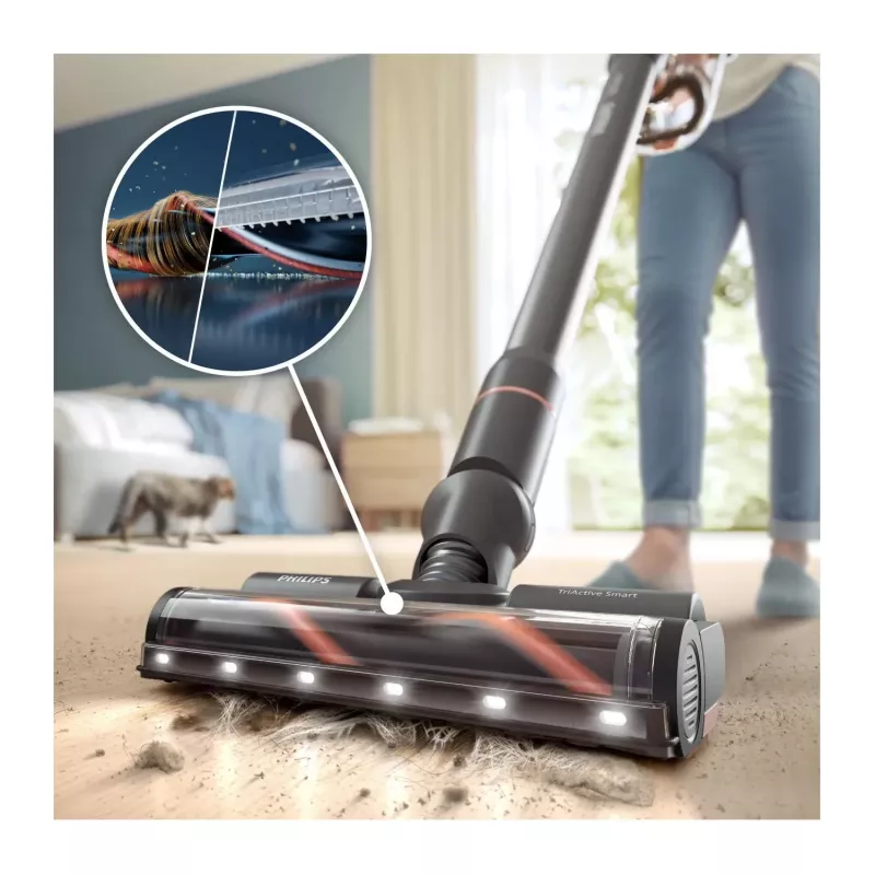 Philips XC7163/01 odkurzacz pionowy/szczotka elektryczna 2-w-1 odkurzacz pionowy Bateria Sucho i mokro Bezworkowy 0.6 L Niebieski