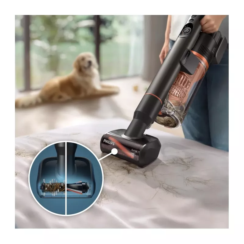 Philips XC7163/01 odkurzacz pionowy/szczotka elektryczna 2-w-1 odkurzacz pionowy Bateria Sucho i mokro Bezworkowy 0.6 L Niebieski