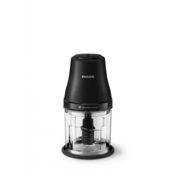 Elektryczny siekacz do żywności Philips HR1501/00 1 L 450 W Czarny 5000 obr./min plastikowa miska ostrze ze stali nierdzewnej 220-240V 50-60Hz