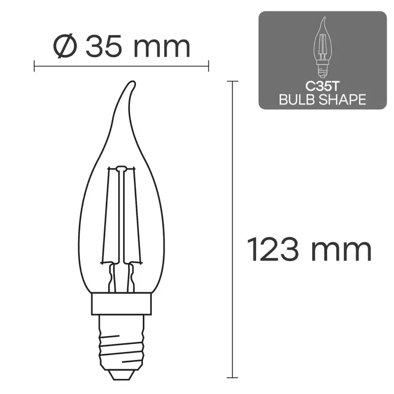 Żarówka LED VISIONAL VS-B-7 6W, 840 lm, 3000K