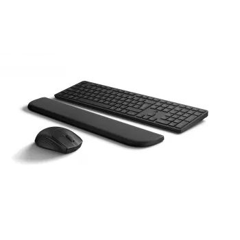Zestaw klawiatury i myszy HP Multi-device USB/Bluetooth PR585C z podkładką pod nadgarstki, czarny, mysz w zestawie