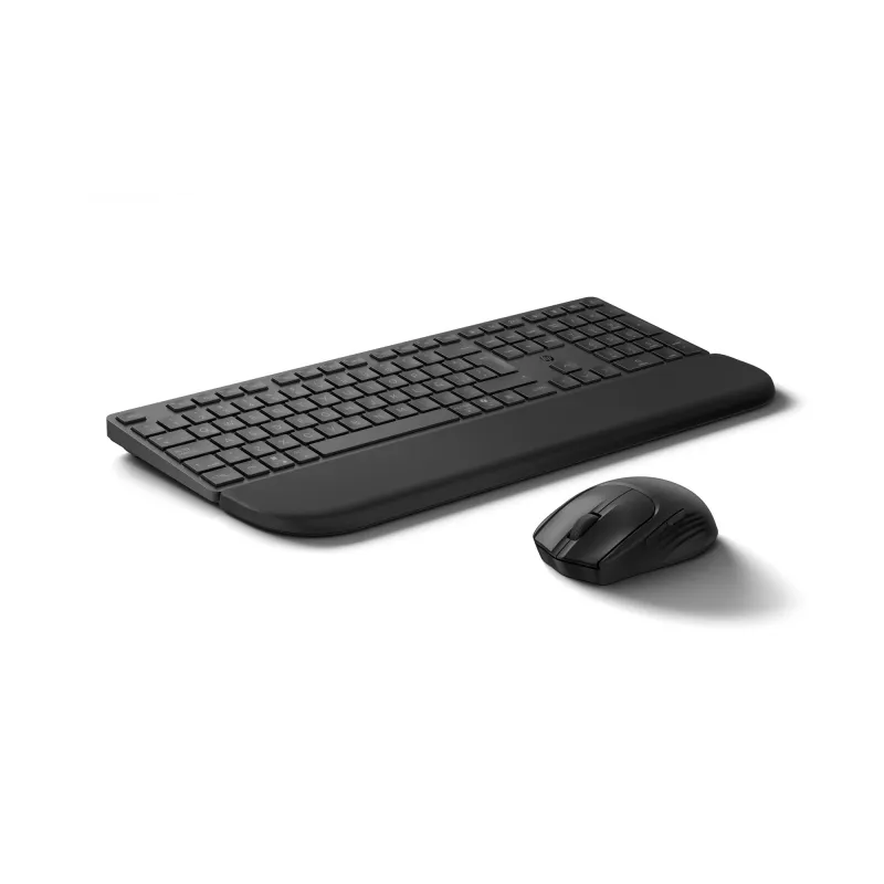 Zestaw klawiatury i myszy HP Multi-device USB/Bluetooth PR585C z podkładką pod nadgarstki, czarny, mysz w zestawie