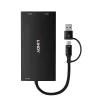 Lindy 43430 adapter kabla wideo 0,11 m USB Type-C 2 x HDMI Czarny