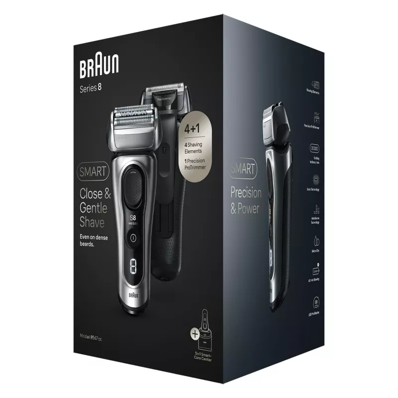 Golarka elektryczna BRAUN Series 8 8567cc System mokro i sucho ze stacją czyszcząco-ładującą