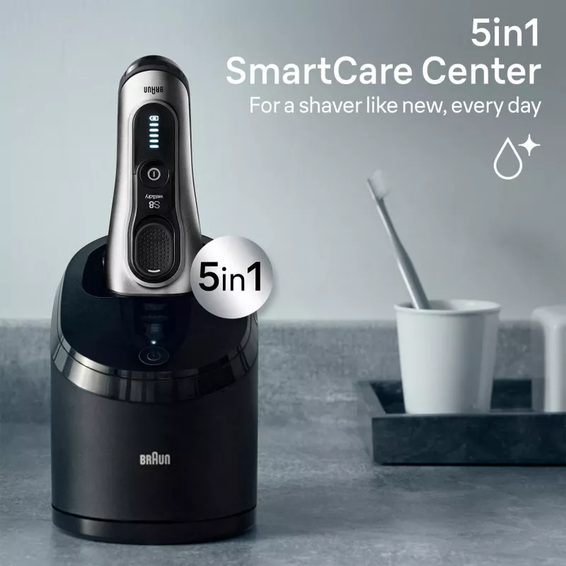 Golarka elektryczna BRAUN Series 8 8567cc System mokro i sucho ze stacją czyszcząco-ładującą