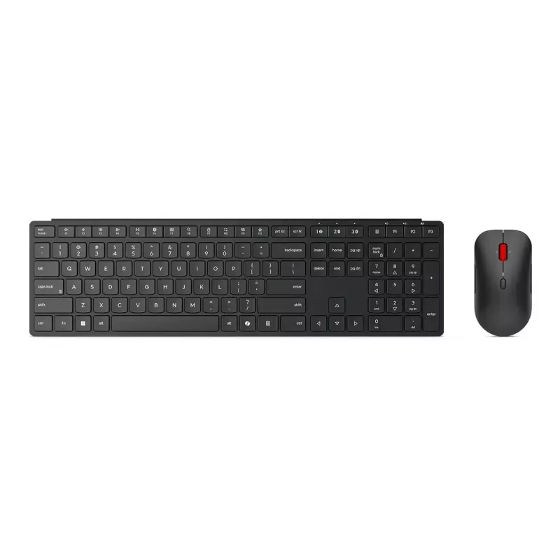 Lenovo Multi-Mode Pro Combo Klawiatura i mysz 6000-Litewski | Zestaw klawiatury i myszy | Bezprzewodowy | Mysz w zestawie | Litewski | Bluetooth | Czarny Eclipse