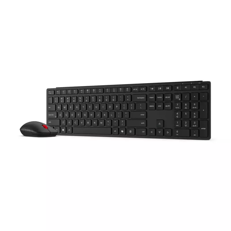 Lenovo Multi-Mode Pro Combo Klawiatura i mysz 6000-Litewski | Zestaw klawiatury i myszy | Bezprzewodowy | Mysz w zestawie | Litewski | Bluetooth | Czarny Eclipse