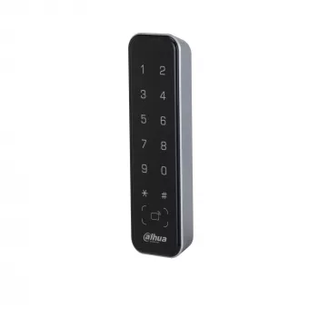 Czytnik kontroli dostępu DAHUA ASR2201A-D, czarny — 12 V DC, typowo 1,7 W, 135×40×15 mm