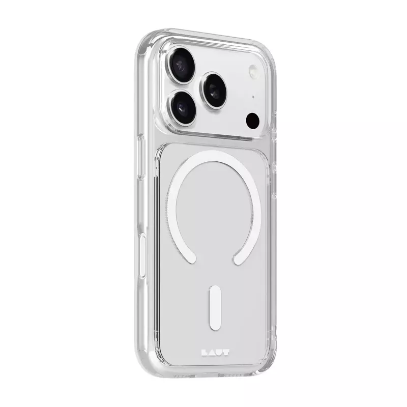 Etui LAUT CRYSTAL FLURO iPhone 17 Pro Jasnoszary 16 cm