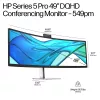 Monitor konferencyjny HP Series 5 Pro 49 cal DQHD - 549pm, 124,5 cm (49 cali), 5120 x 1440 pikseli, Dual QHD, LCD, 5 ms, Czarny