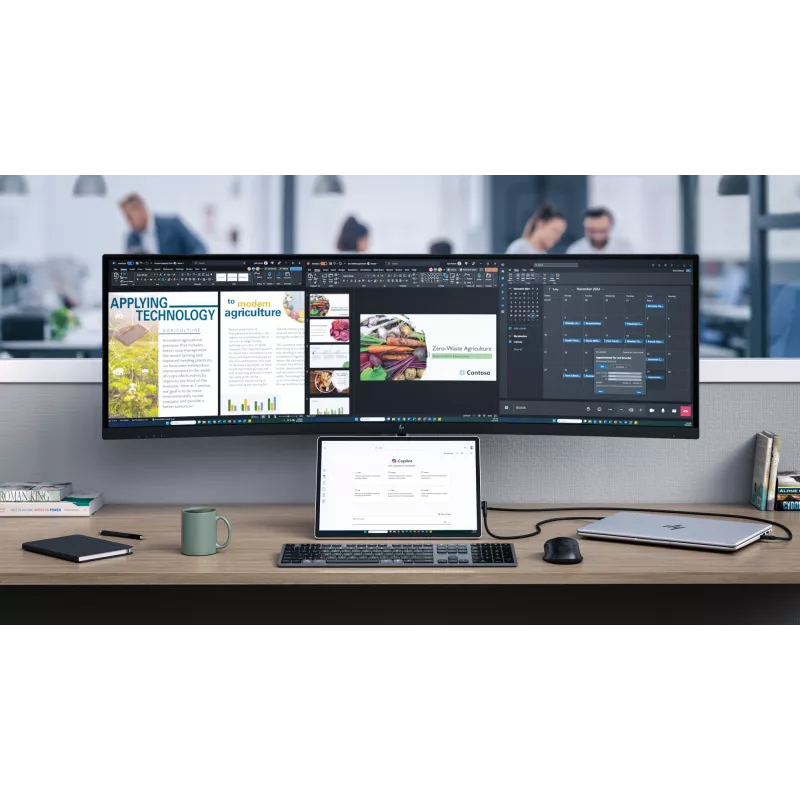 Monitor konferencyjny HP Series 5 Pro 49 cal DQHD - 549pm, 124,5 cm (49 cali), 5120 x 1440 pikseli, Dual QHD, LCD, 5 ms, Czarny