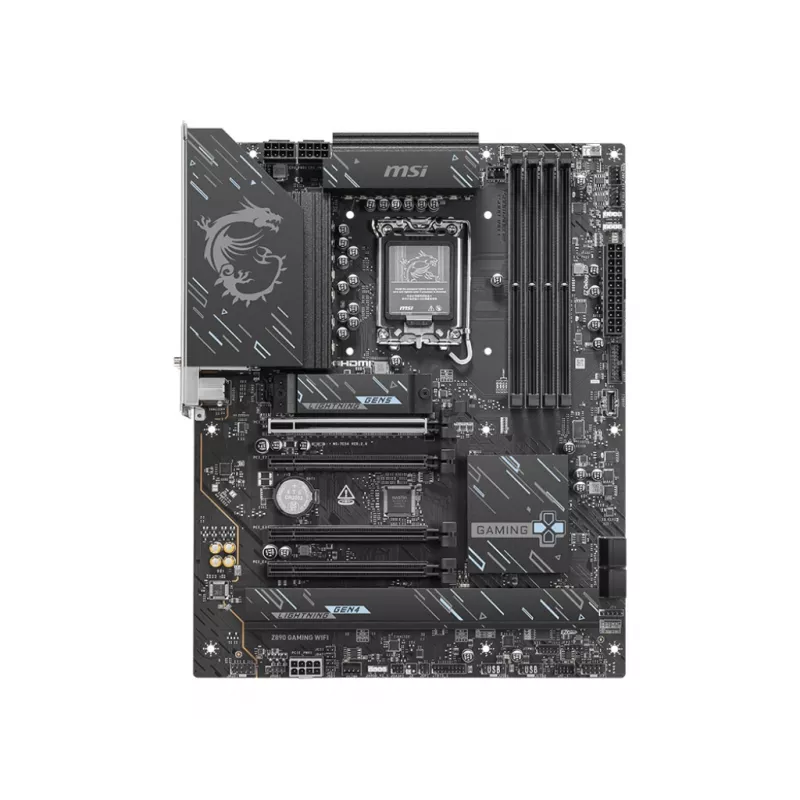 Płyta główna MSI Z890 Gaming WiFi — Intel Z890 ATX, LGA1851 (S1851), DDR5, 4x DIMM, Wi‑Fi 7, 2.5GbE, 3x M.2