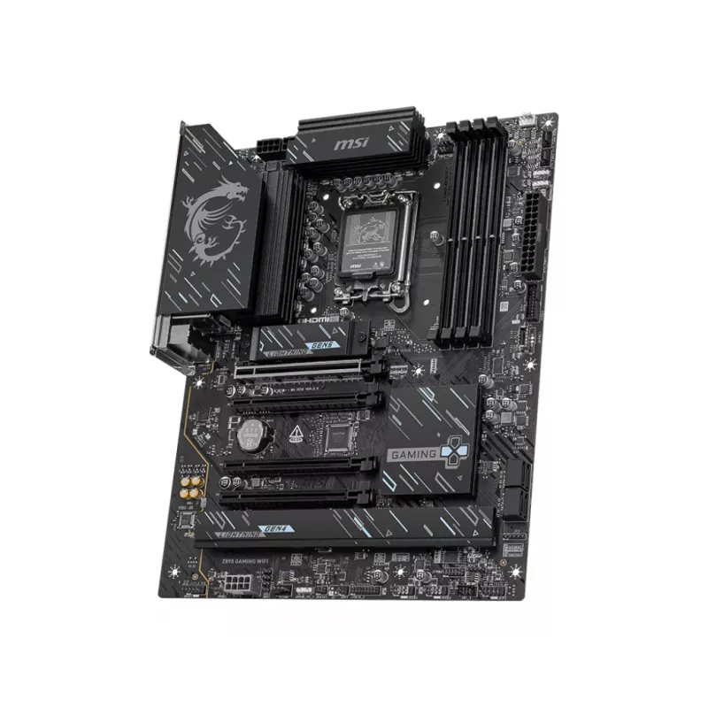 Płyta główna MSI Z890 Gaming WiFi — Intel Z890 ATX, LGA1851 (S1851), DDR5, 4x DIMM, Wi‑Fi 7, 2.5GbE, 3x M.2