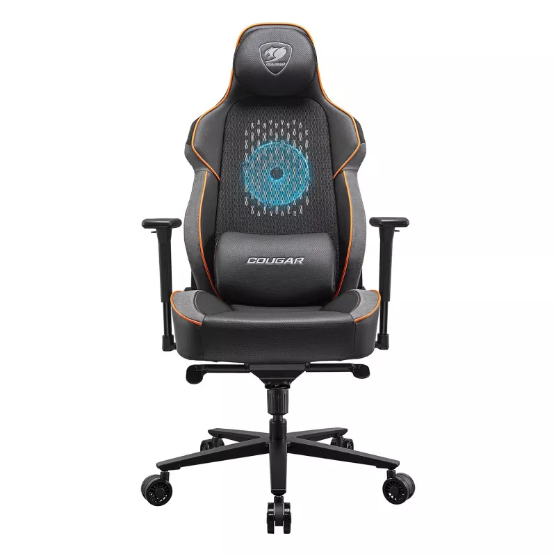 Fotel gamingowy COUGAR Gaming NxSys Aero Twarde siedzisko Czarny/Pomarańczowy