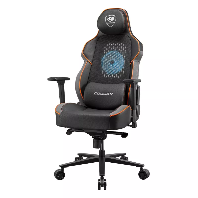 Fotel gamingowy COUGAR Gaming NxSys Aero Twarde siedzisko Czarny/Pomarańczowy
