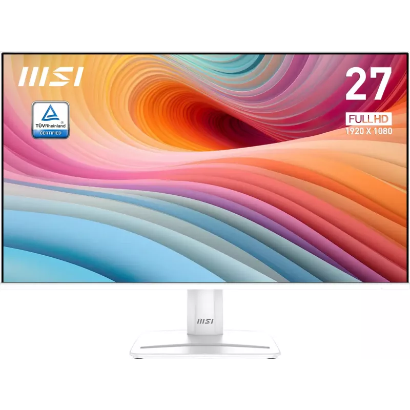 MSI Pro MP275W E2 monitor komputerowy 68,6 cm (27 cali) 1920 x 1080 pikseli Full HD LED Biały