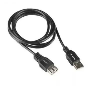 Kabel LANBERG USB-A do USB-A 2.0, męski na żeński, 1,8 m, czarny