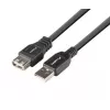 Kabel LANBERG USB-A do USB-A 2.0, męski na żeński, 1,8 m, czarny