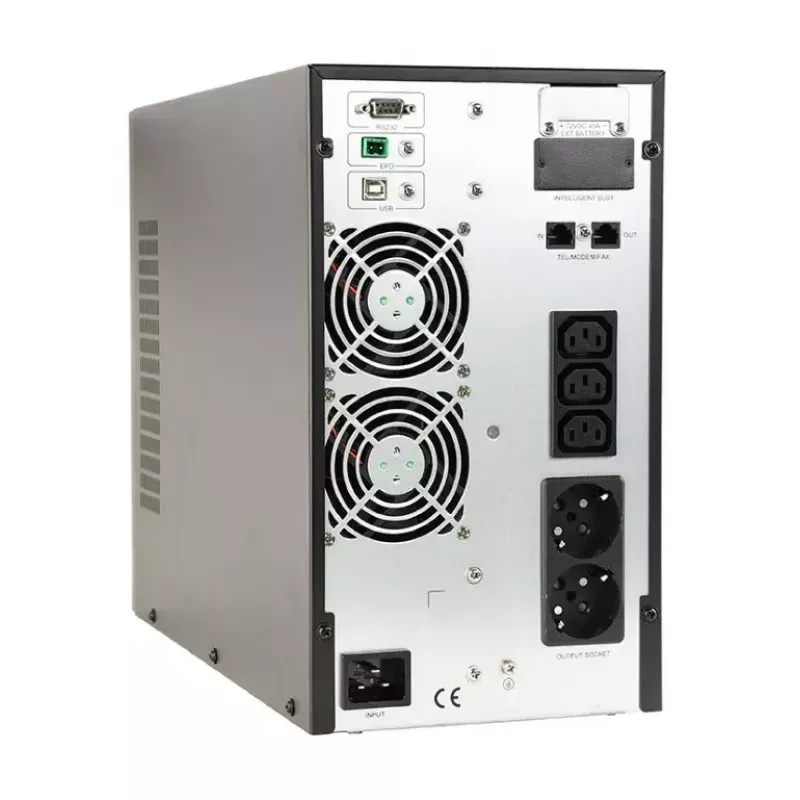 Zasilacz bezprzerwowy UPS Gembird EG-UPSO-3000 podwójna konwersja online 3 kVA 2700 W 5 gniazd typu F LCD
