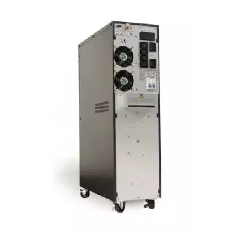 Zasilacz bezprzerwowy UPS Gembird EG-UPSO-6000 Double-conversion Online 6 kVA 6000 W 6 gniazd AC bateria VRLA LCD czarny tower