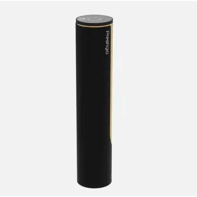 Elektryczny otwieracz do wina Prestigio PWO104GD, czarny/złoty, wysokość 228 mm, waga 350 g