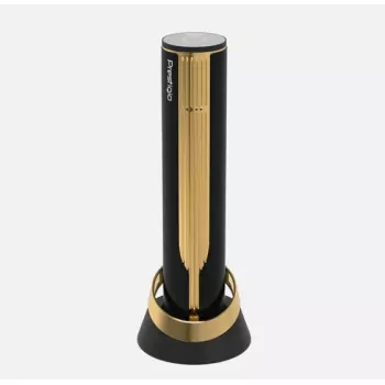 Elektryczny otwieracz do wina Prestigio PWO104GD, czarny/złoty, wysokość 228 mm, waga 350 g