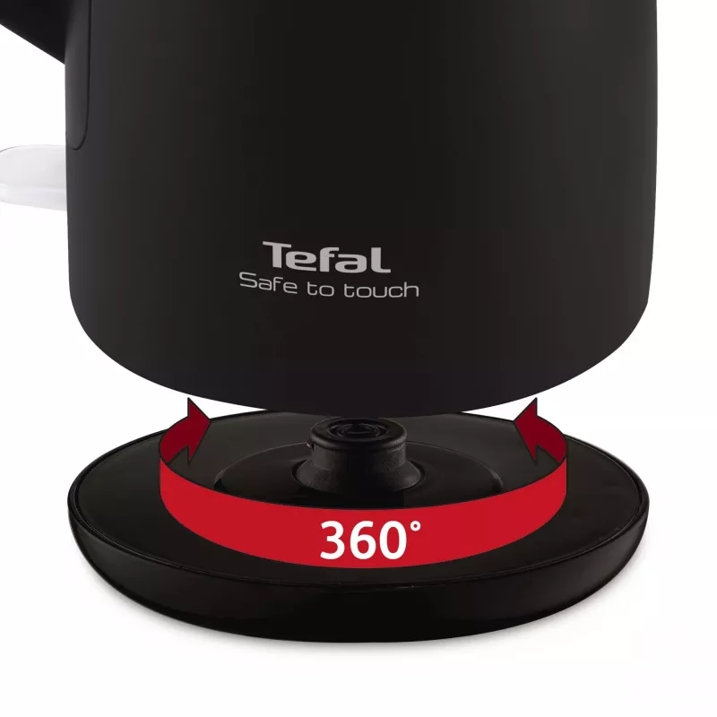 Tefal KO3718 czajnik elektryczny 1,5 l 2400 W czarny, stal nierdzewna
