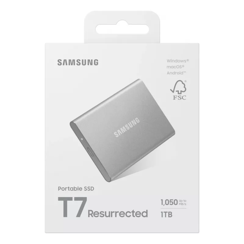 Samsung MU-PD1T0G/WW zewnętrzny dysk SSD 1 TB USB Type-C 3.2 Gen 2 (3.1 Gen 2) Srebrny