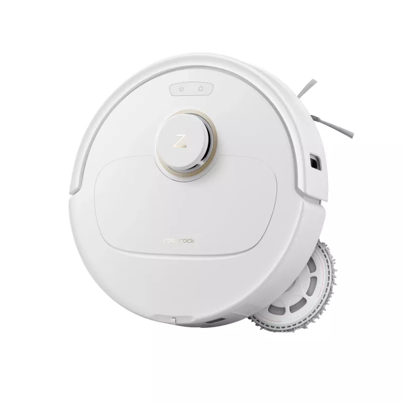 Robot sprzątający Roborock Qrevo C Pro — biały, pojemnik na kurz 0,325 l, czas pracy 180 min, akumulator Li-Ion 5200 mAh, okrągły kształt