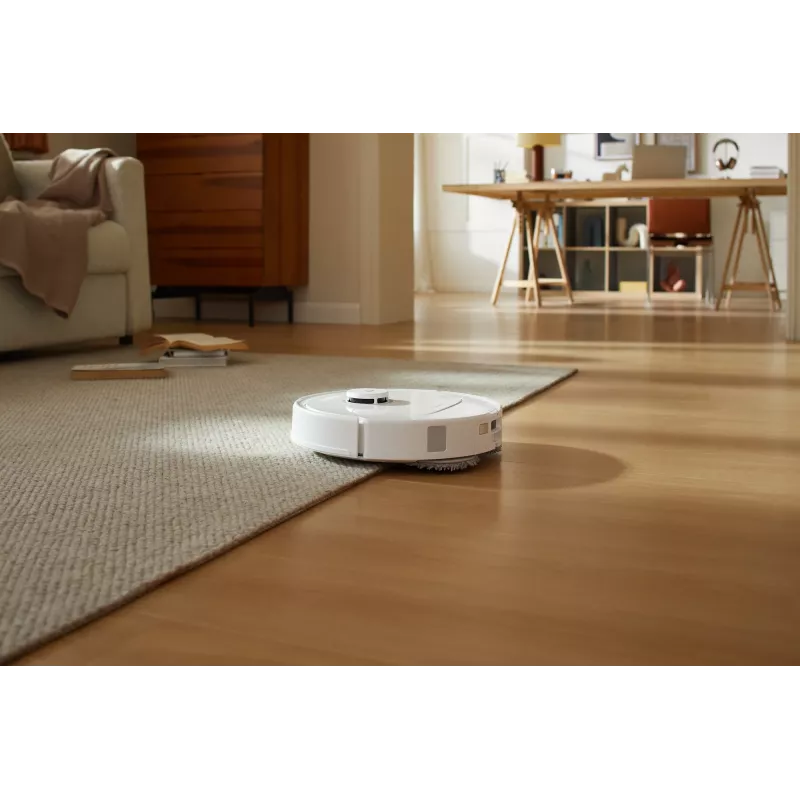 Robot sprzątający Roborock Qrevo C Pro — biały, pojemnik na kurz 0,325 l, czas pracy 180 min, akumulator Li-Ion 5200 mAh, okrągły kształt