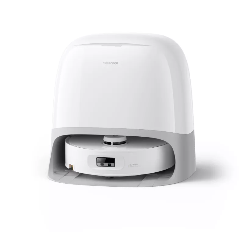 Roborock robot vacuum Qrevo Curv 2 Flow — worek na kurz, 0,325 L, Li‑Ion 5200 mAh, 240 min, biały