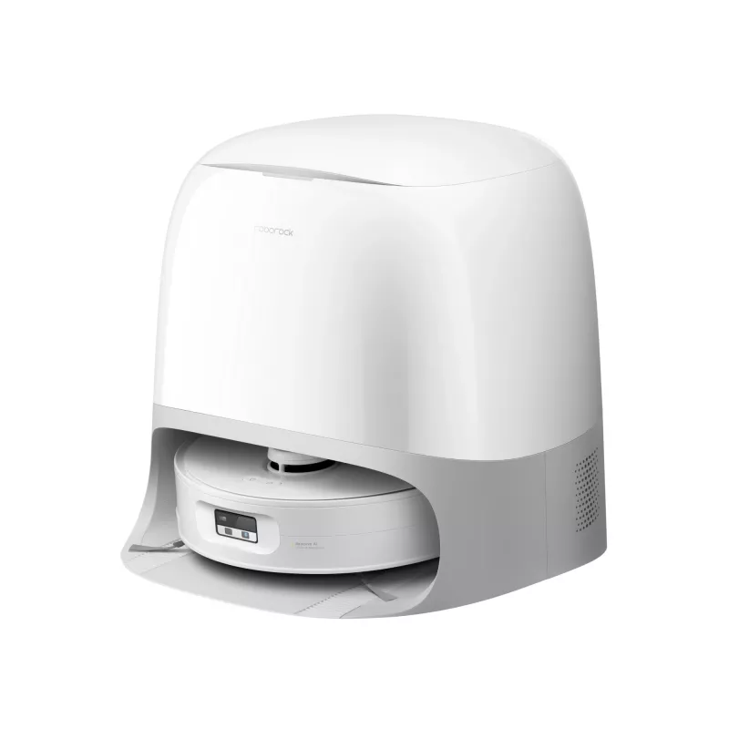 Roborock robot vacuum Qrevo Curv 2 Flow — worek na kurz, 0,325 L, Li‑Ion 5200 mAh, 240 min, biały