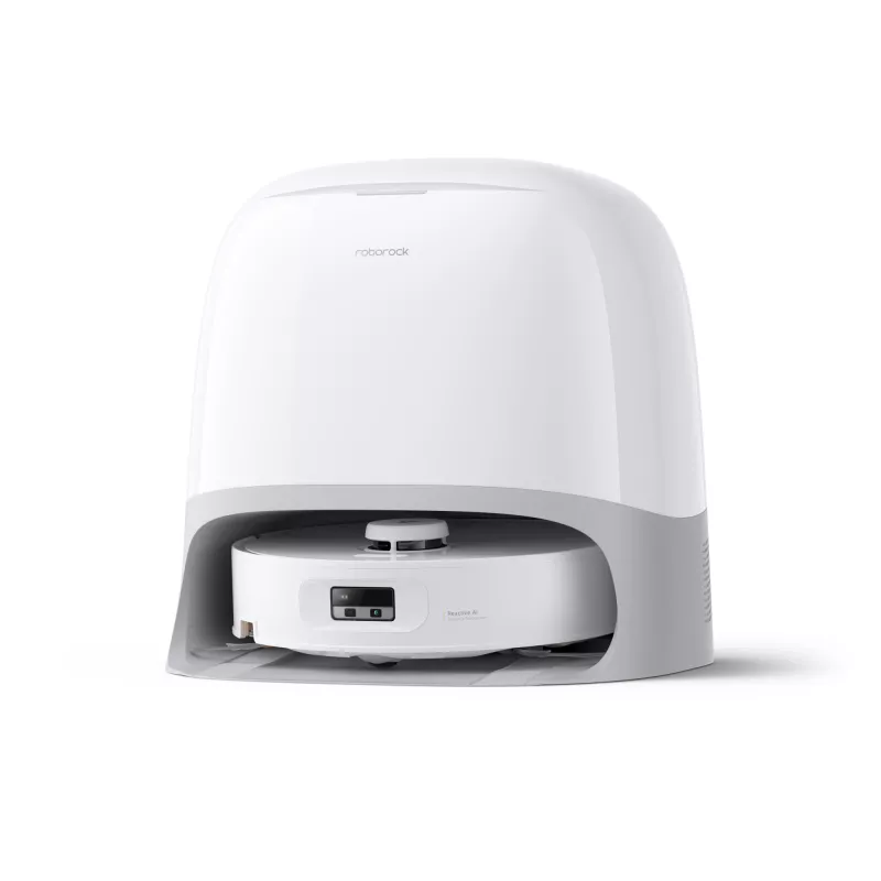 Roborock robot vacuum Qrevo Curv 2 Flow — worek na kurz, 0,325 L, Li‑Ion 5200 mAh, 240 min, biały