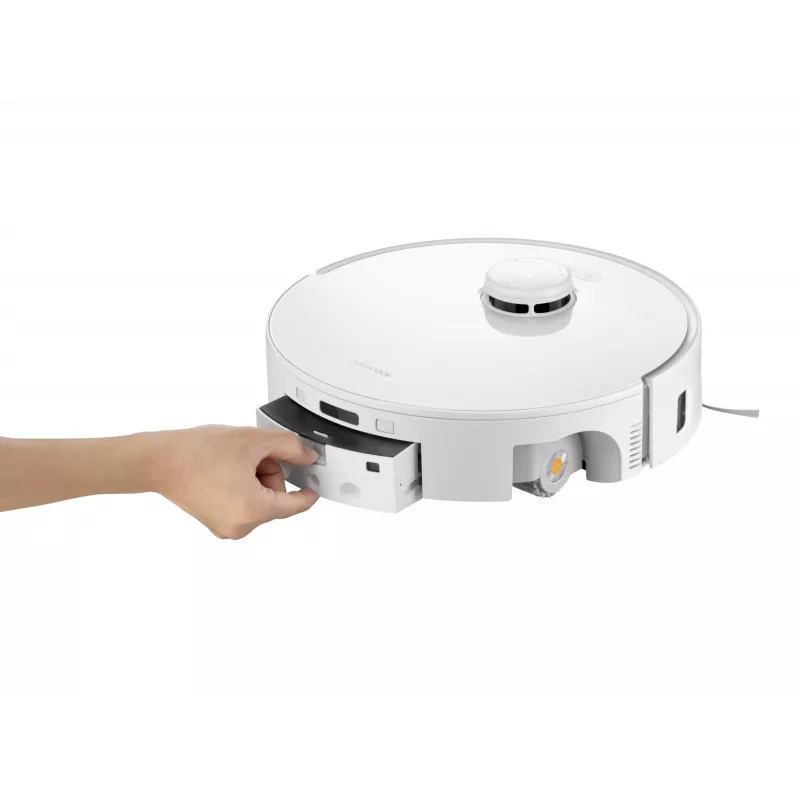 Roborock robot vacuum Qrevo Curv 2 Flow — worek na kurz, 0,325 L, Li‑Ion 5200 mAh, 240 min, biały