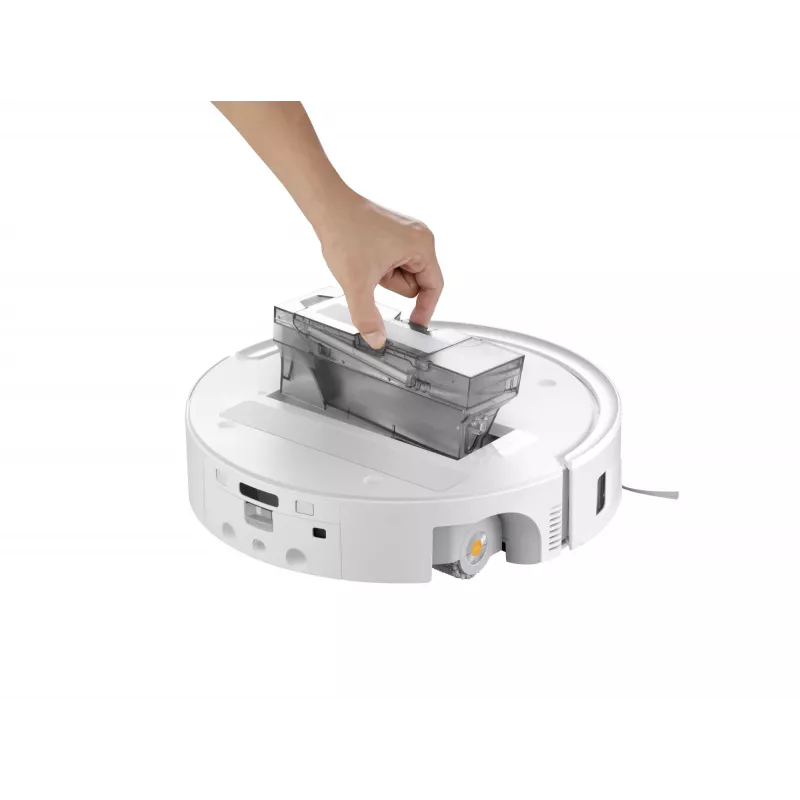 Roborock robot vacuum Qrevo Curv 2 Flow — worek na kurz, 0,325 L, Li‑Ion 5200 mAh, 240 min, biały