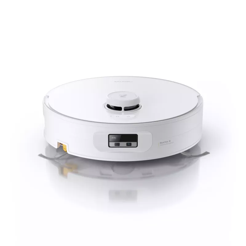 Roborock robot vacuum Qrevo Curv 2 Flow — worek na kurz, 0,325 L, Li‑Ion 5200 mAh, 240 min, biały