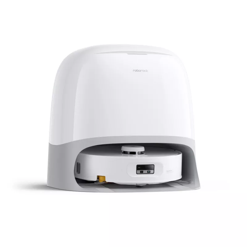 Roborock robot vacuum Qrevo Curv 2 Flow — worek na kurz, 0,325 L, Li‑Ion 5200 mAh, 240 min, biały