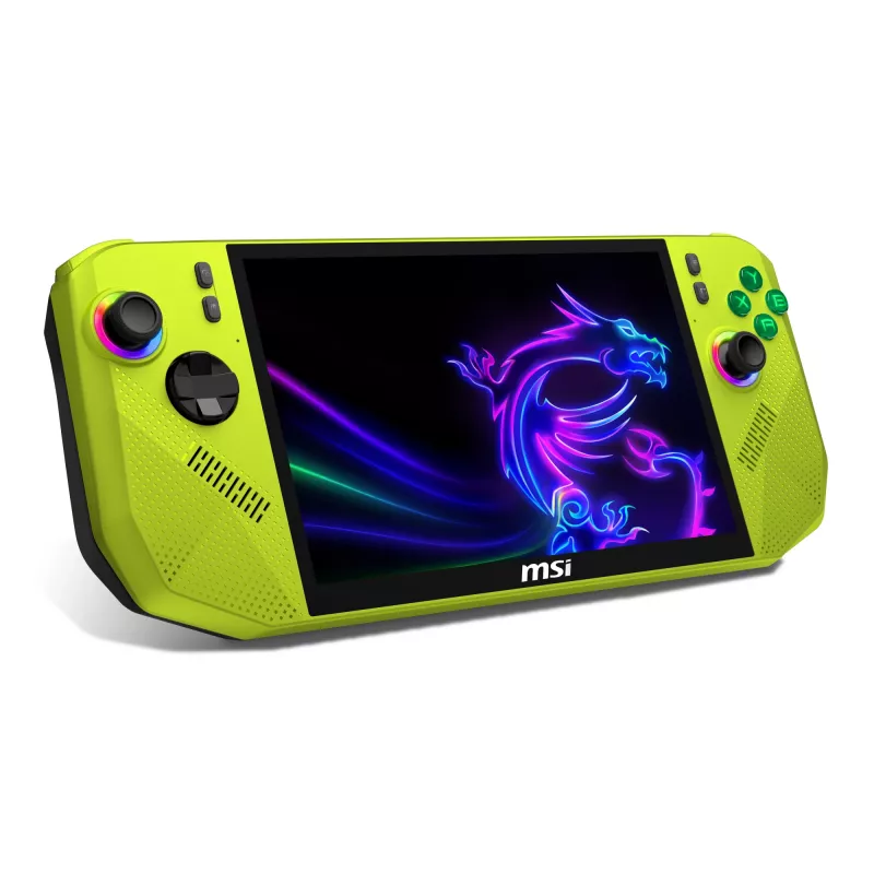 MSI CLAW A8 BZ2EM-048NL przenośna konsola do gier 20,3 cm (8 cali) 1 TB Ekran dotykowy Wi-Fi Zielony