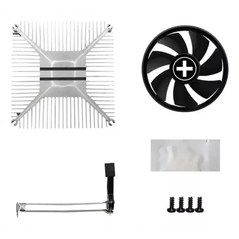 Chłodzenie powietrzne XILENCE A250PWM.B, wentylator 92 mm, łożysko hydrauliczne, TDP 89 W, pod Socket AM4/AM5, czarny