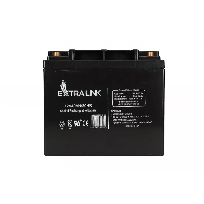 Extralink AGM sealed lead-acid bateria 12V 40Ah maintenance-free, VRLA, 12.2 kg